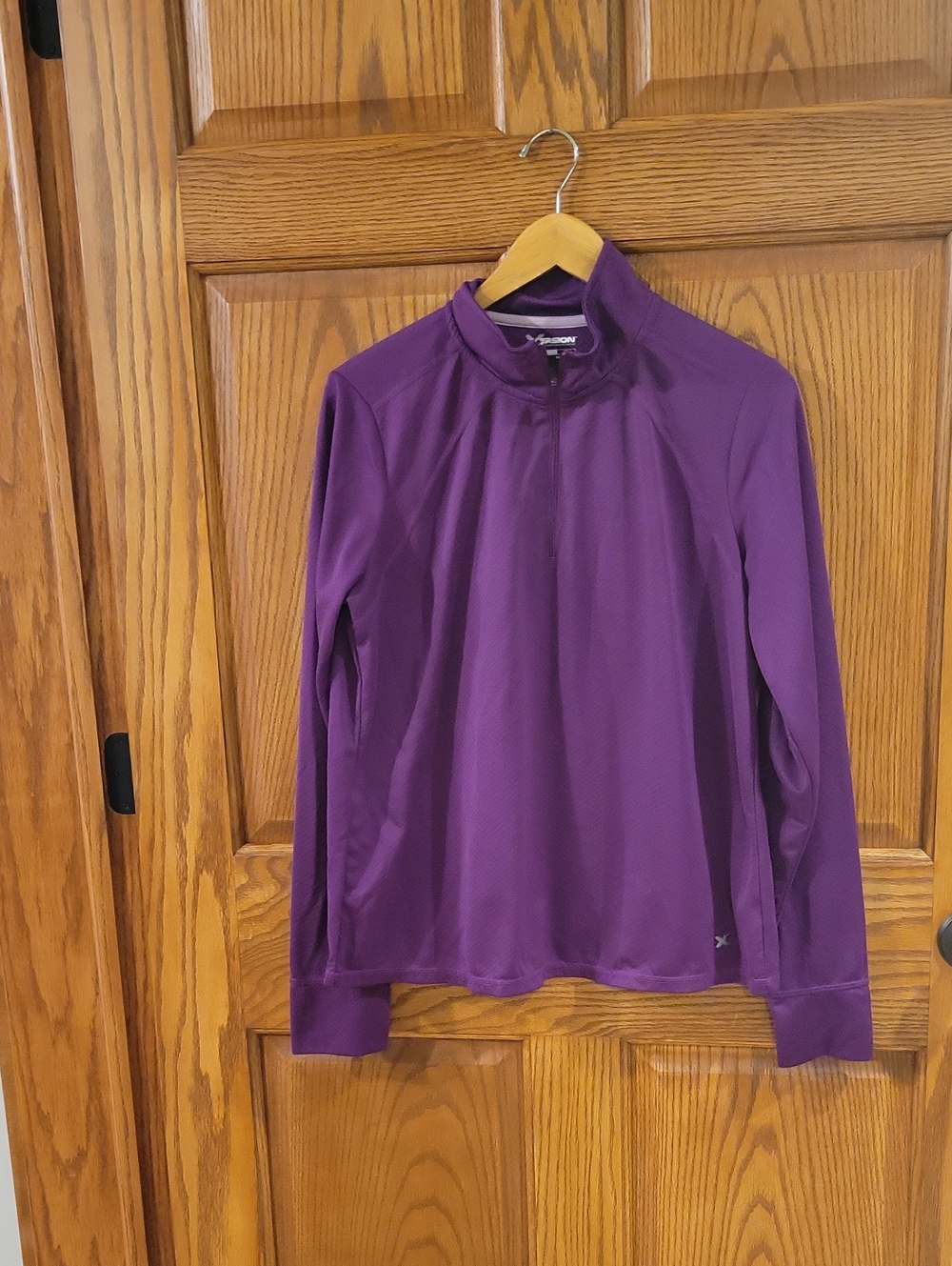 Xersion Purple Athletic Tee with White Trim